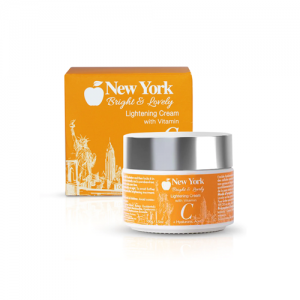 New York Bright & Lovely Lightening Cream with Vitamin C and Hyaluronic Acid - 100ml / 3.5 Oz