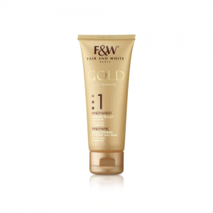 Fair & White Gold AHA Brightening Cream Step #1- Exfoliates and clarifies skin - 75ml / 2.54 oz