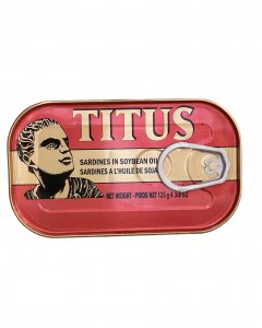 Titus Sardines In Soybean Oil / 125g