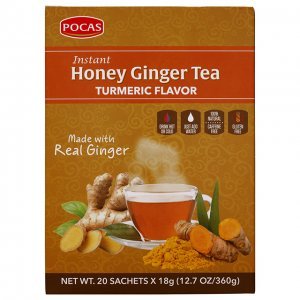 Honey Ginger Tea Turmeric Flavor 20 Pack 12.7oz/360g